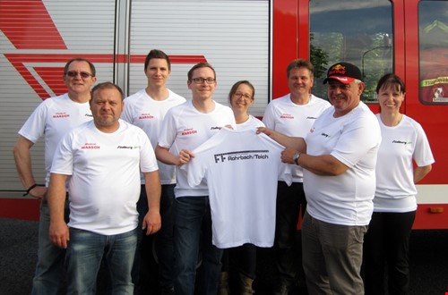 Neue T-Shirts für die Feuerwehr Rohrbach/Teich